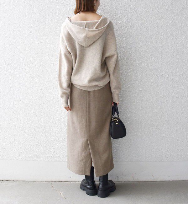 SHIPS any「〈洗濯機可能〉ウールライク ストレート イージー スカート［NAVY BLUE］」|スカート|
