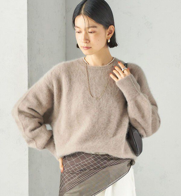 SHIPS for women「《予約》杢 フォックス カシミヤ クルーネック プルオーバー 26AW」|ニット・セーター|