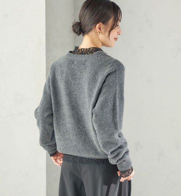 SHIPS for women「《予約》【SHIPS別注】YLEVE&times;Harley of Scotland: ディープ Vネック ニット プルオーバー」|ニット・セーター|