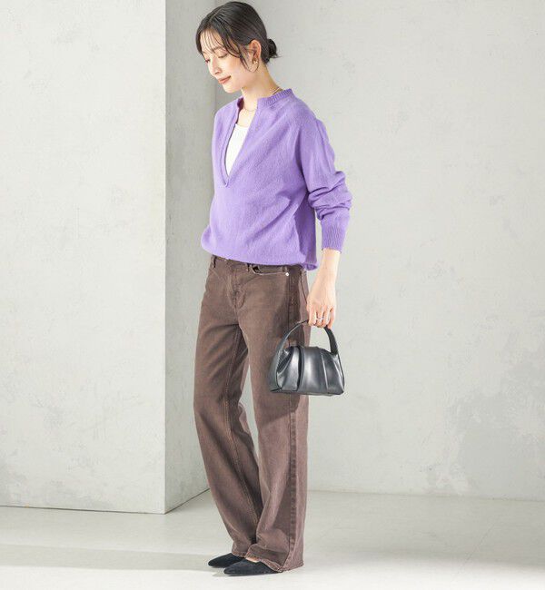 SHIPS for women「《予約》【SHIPS別注】YLEVE&times;Harley of Scotland: ディープ Vネック ニット プルオーバー」|ニット・セーター|