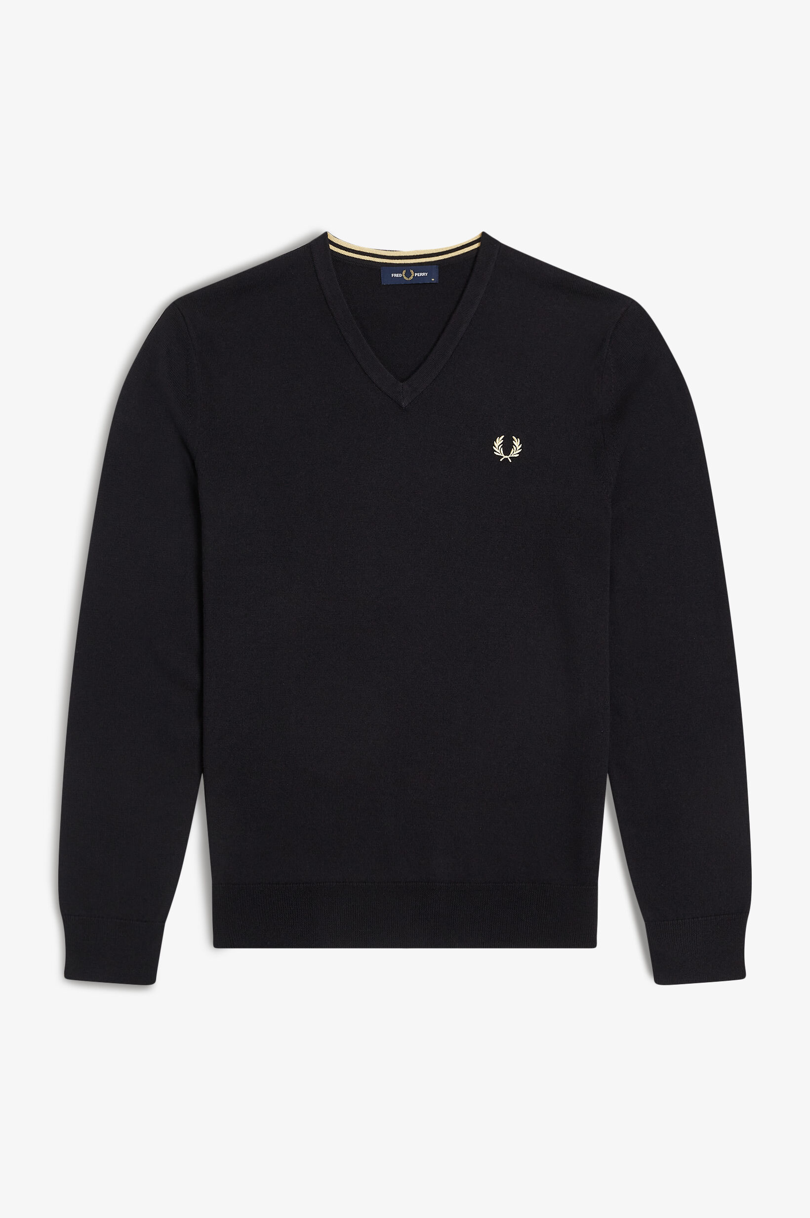 FRED PERRY 「FRED PERRY／Classic V Neck Sweater／ワンポイントロゴ刺繍 クラシックVネックニット」|ニット・セーター|