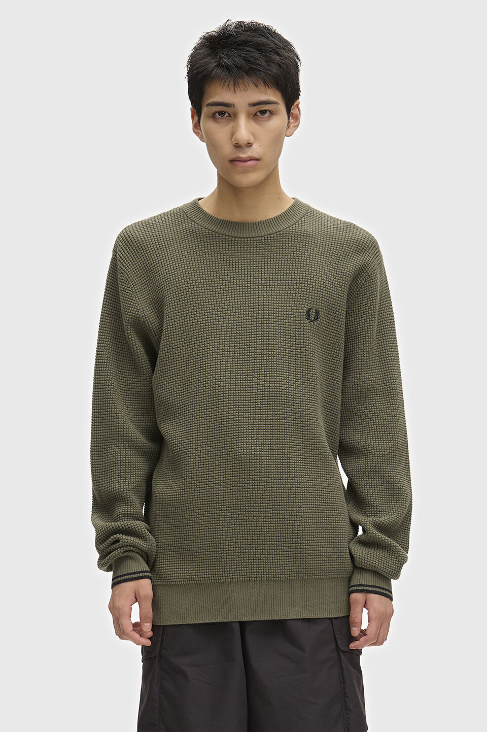  「FRED PERRY／Waffle Stitch Jumper／ワッフルステッチニット」|ニット・セーター|