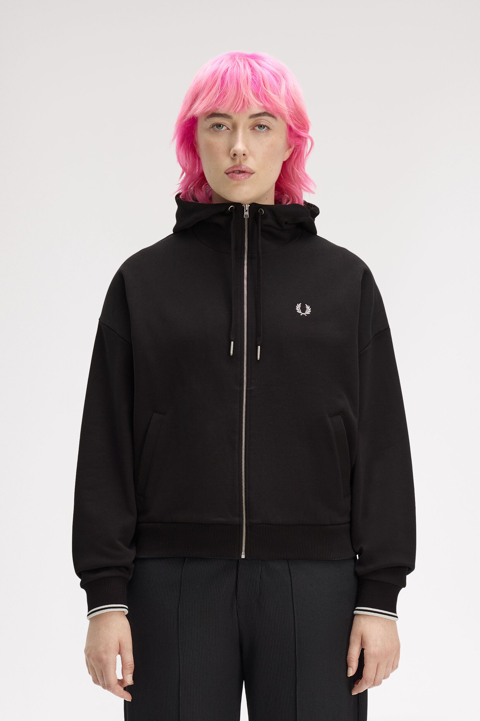 FRED PERRY 「FRED PERRY／Tipped Hooded Sweatshirt／ティップラインフードスウェットシャツ」|パーカー|