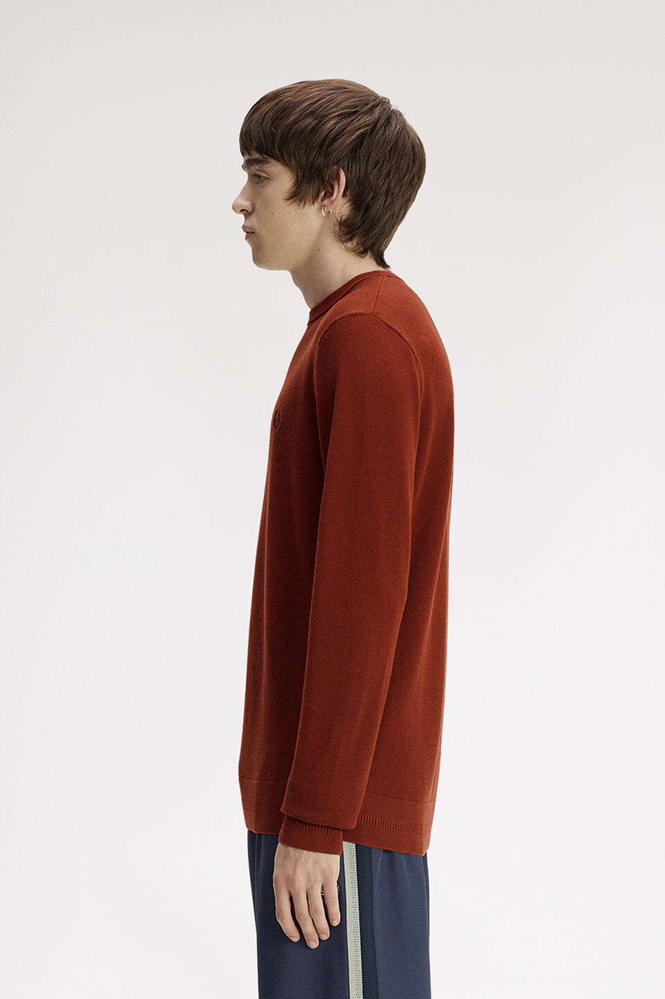FRED PERRY 「FRED PERRY／Pique Stitch Jumper／ワンポイントロゴ ピケステッチニット」|Tシャツ・カットソー|