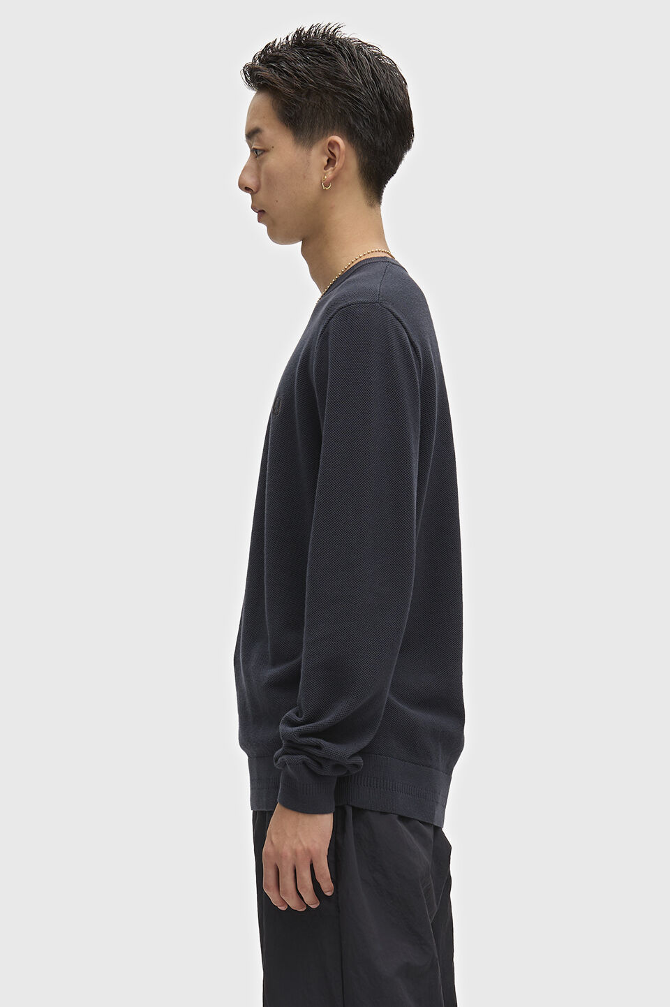 FRED PERRY 「FRED PERRY／Pique Stitch Jumper／ワンポイントロゴ ピケステッチニット」|Tシャツ・カットソー|
