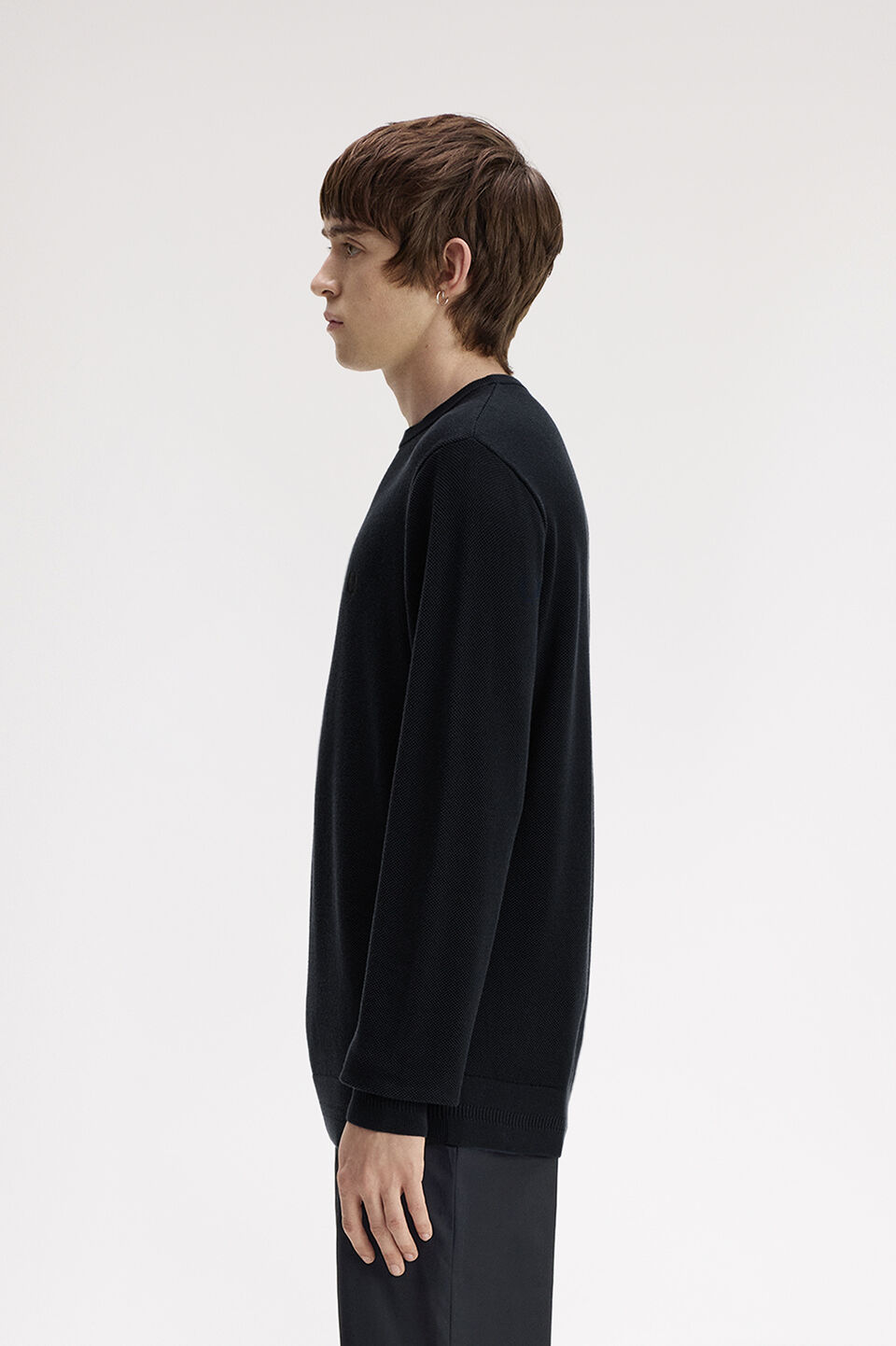 FRED PERRY 「FRED PERRY／Pique Stitch Jumper／ワンポイントロゴ ピケステッチニット」|Tシャツ・カットソー|