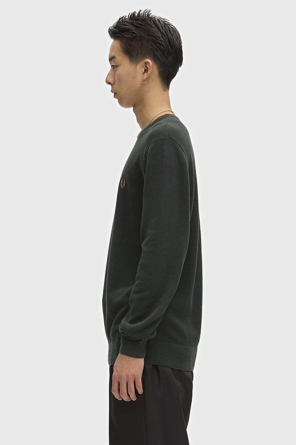 FRED PERRY 「FRED PERRY／Pique Stitch Jumper／ワンポイントロゴ ピケステッチニット」|Tシャツ・カットソー|
