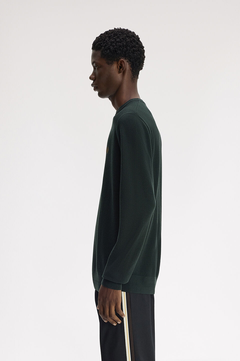 FRED PERRY 「FRED PERRY／Pique Stitch Jumper／ワンポイントロゴ ピケステッチニット」|Tシャツ・カットソー|