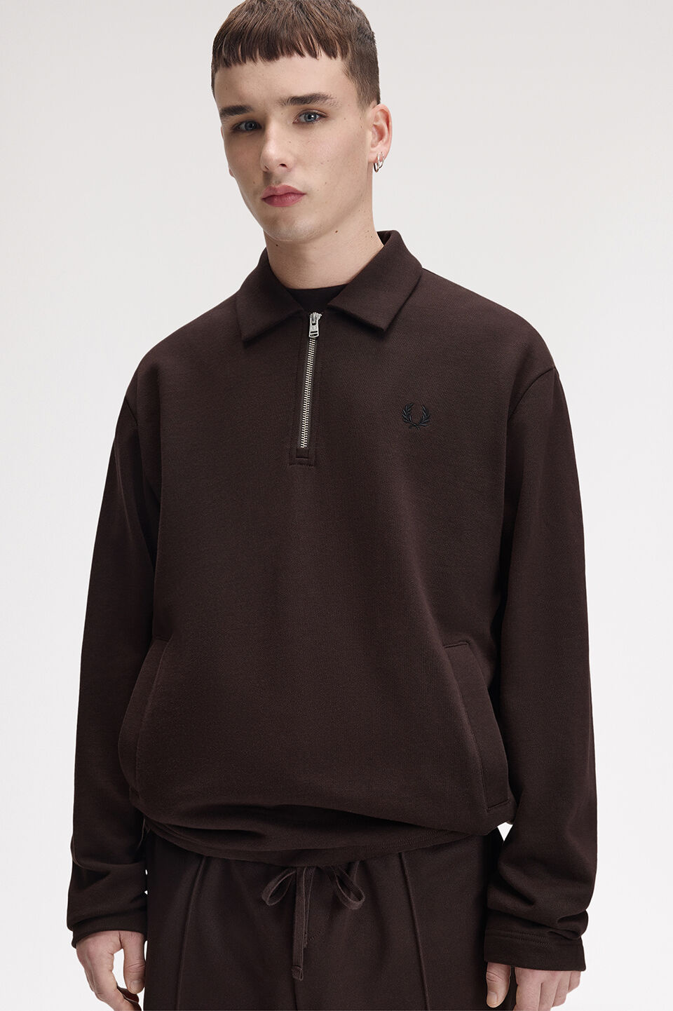 FRED PERRY 「FRED PERRY／Half-Zip Smock Sweatshirt／ハーフジップスモックポロスウェット」|ポロシャツ|
