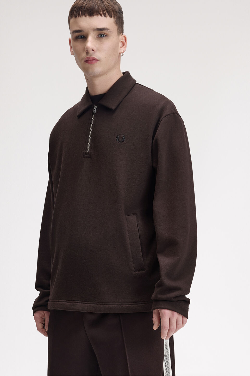 FRED PERRY 「FRED PERRY／Half-Zip Smock Sweatshirt／ハーフジップスモックポロスウェット」|ポロシャツ|