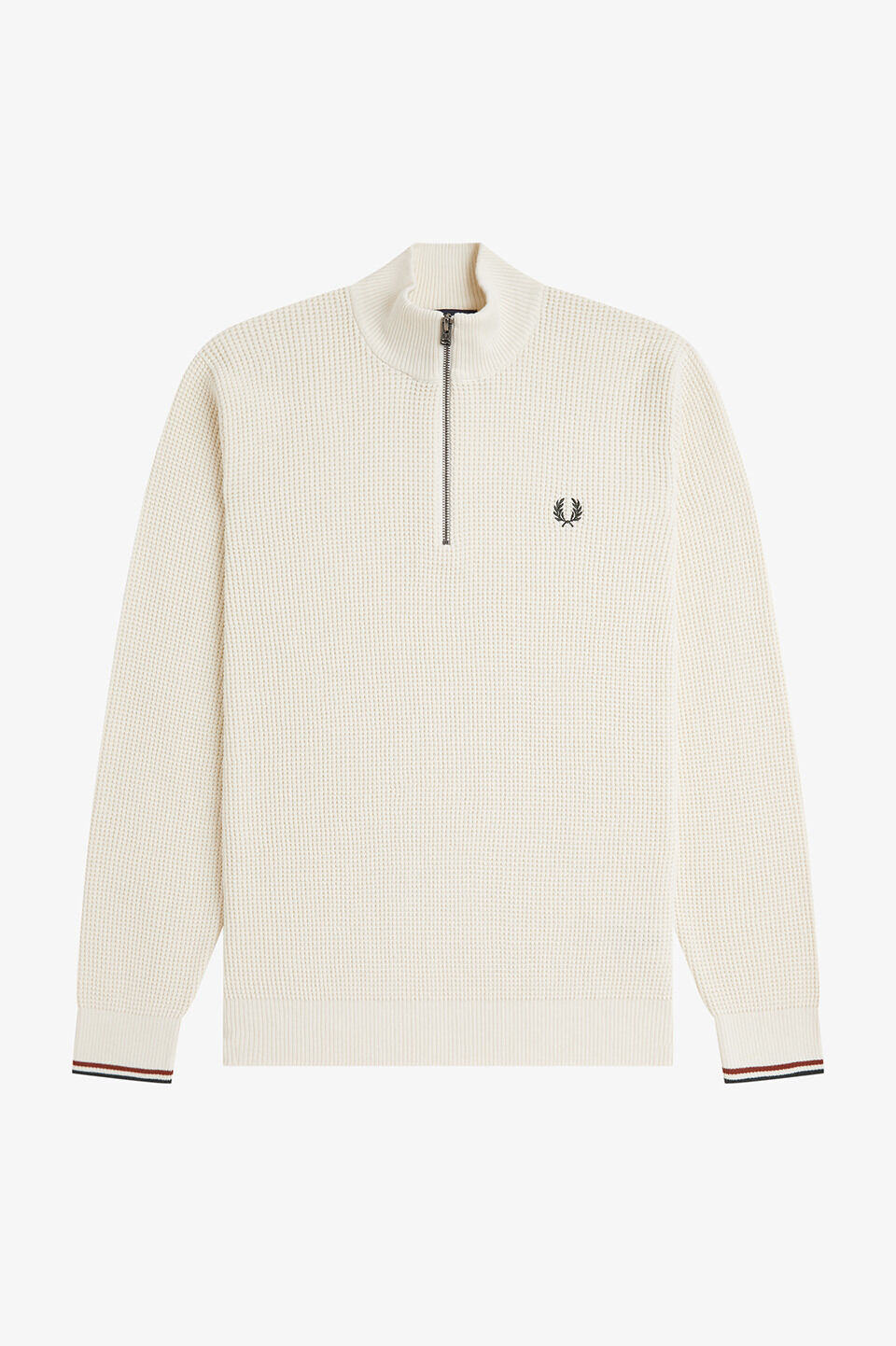 FRED PERRY 「FRED PERRY／Waffle Stitch Half Zip Jumper／ワッフルステッチハーフジップニット」|ニット・セーター|