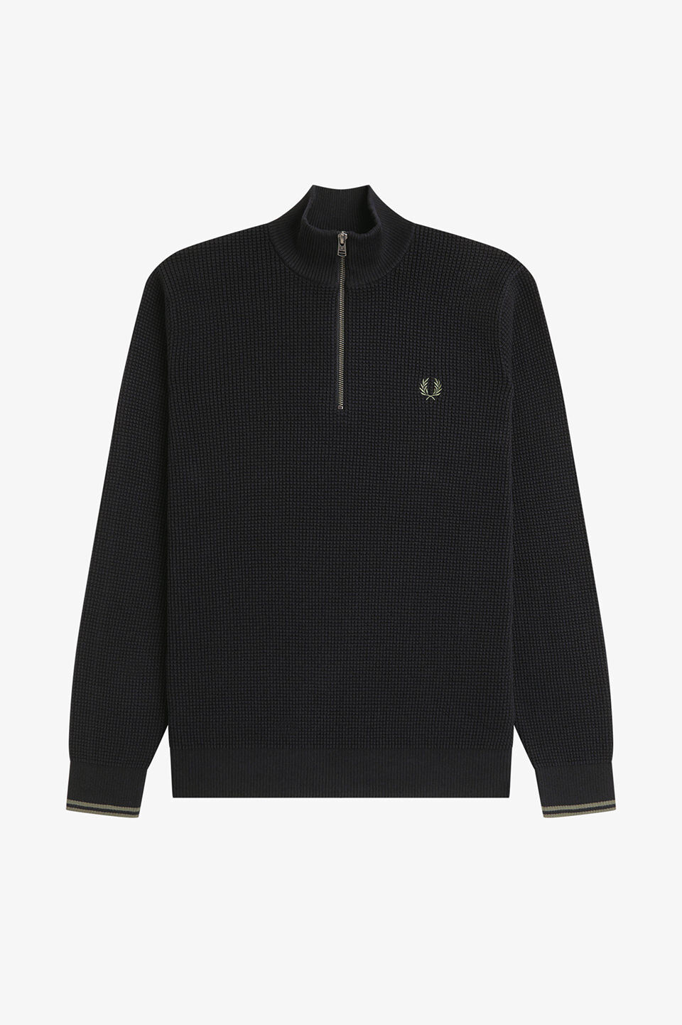 FRED PERRY 「FRED PERRY／Waffle Stitch Half Zip Jumper／ワッフルステッチハーフジップニット」|ニット・セーター|