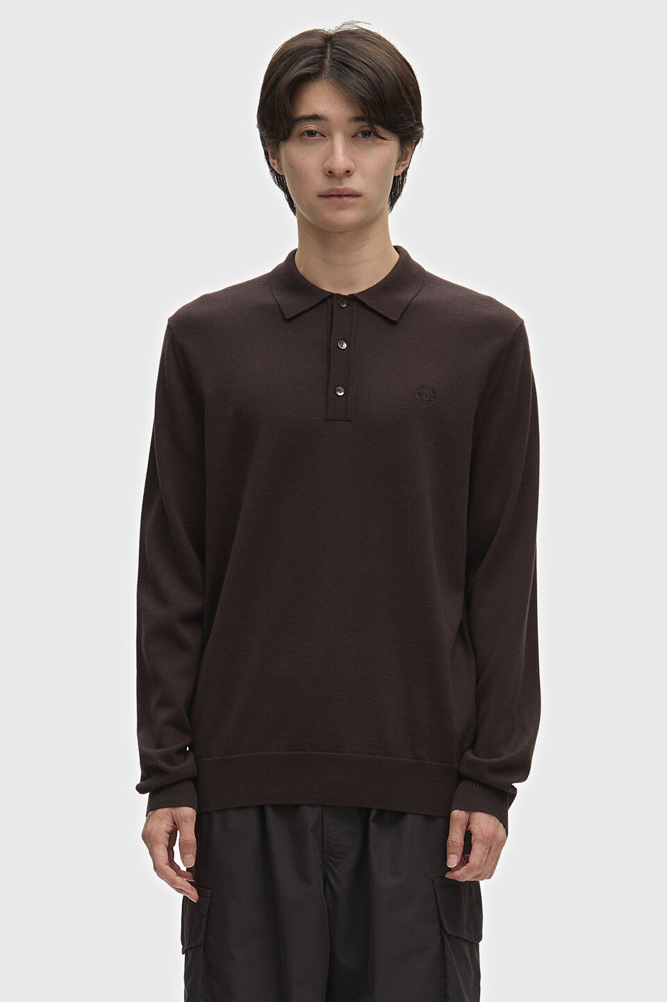 FRED PERRY 「FRED PERRY／CLASSIC KNITTED SHIRT／長袖ニットポロシャツ」|ポロシャツ|
