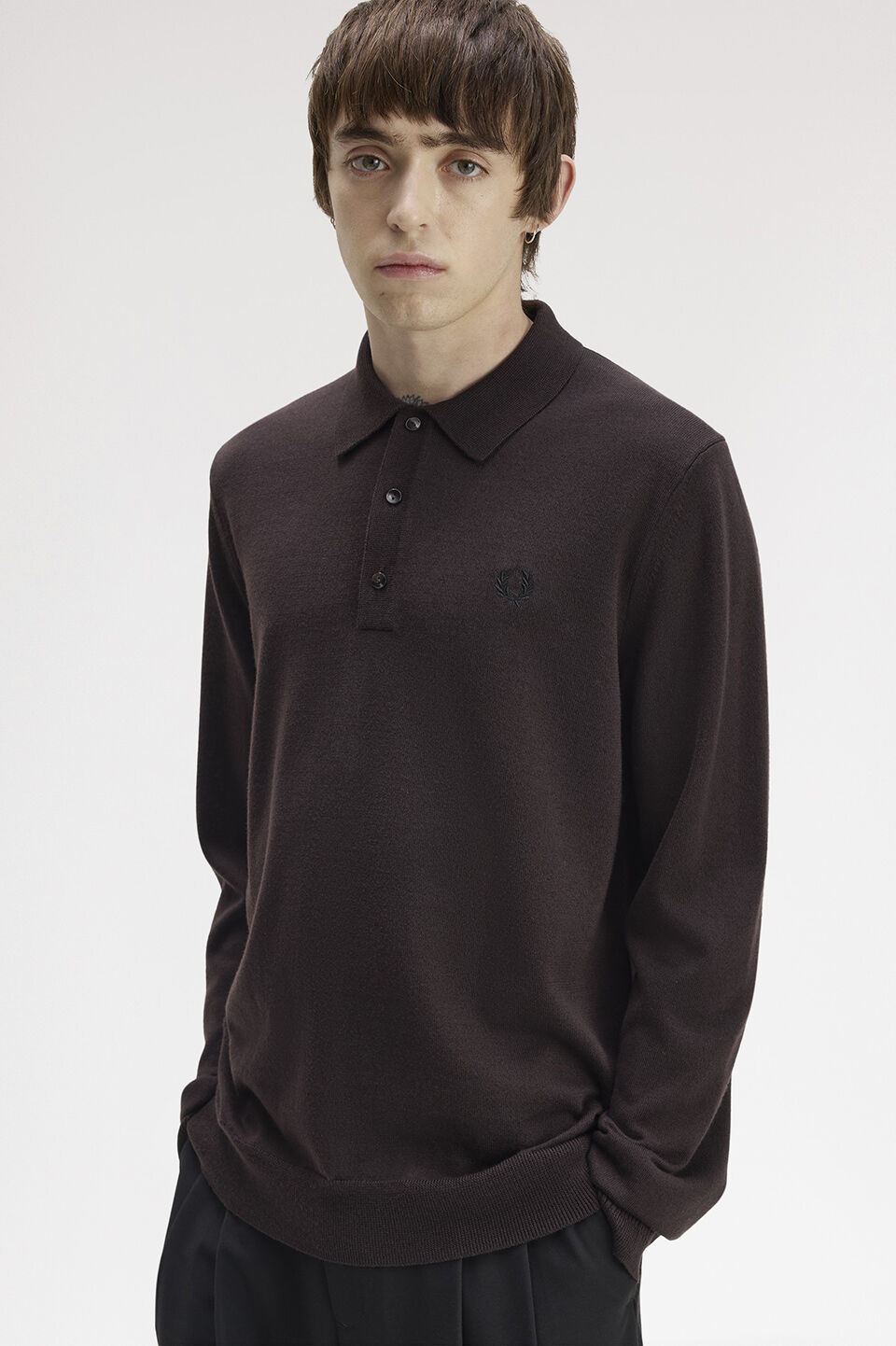 FRED PERRY 「FRED PERRY／CLASSIC KNITTED SHIRT／長袖ニットポロシャツ」|ポロシャツ|