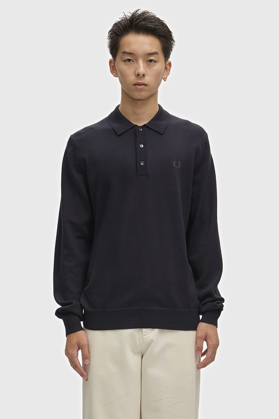 FRED PERRY 「FRED PERRY／CLASSIC KNITTED SHIRT／長袖ニットポロシャツ」|ポロシャツ|