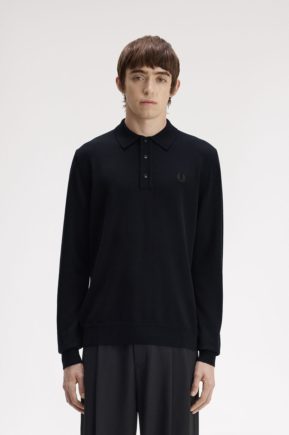 FRED PERRY 「FRED PERRY／CLASSIC KNITTED SHIRT／長袖ニットポロシャツ」|ポロシャツ|