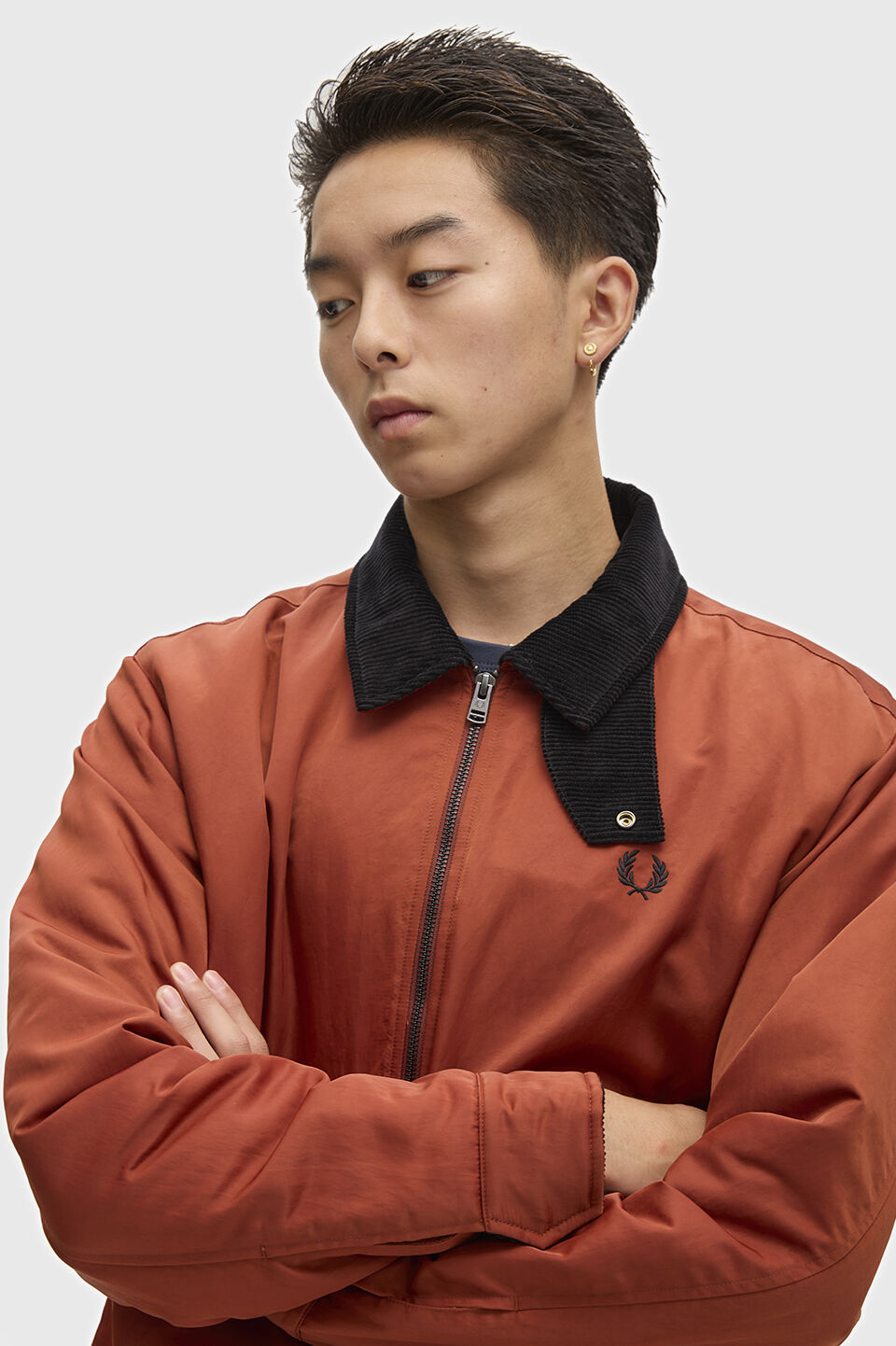FRED PERRY 「FRED PERRY／NYLON CABAN JACKET／ナイロンカバンジャケット」|ブルゾン・スタジャン|