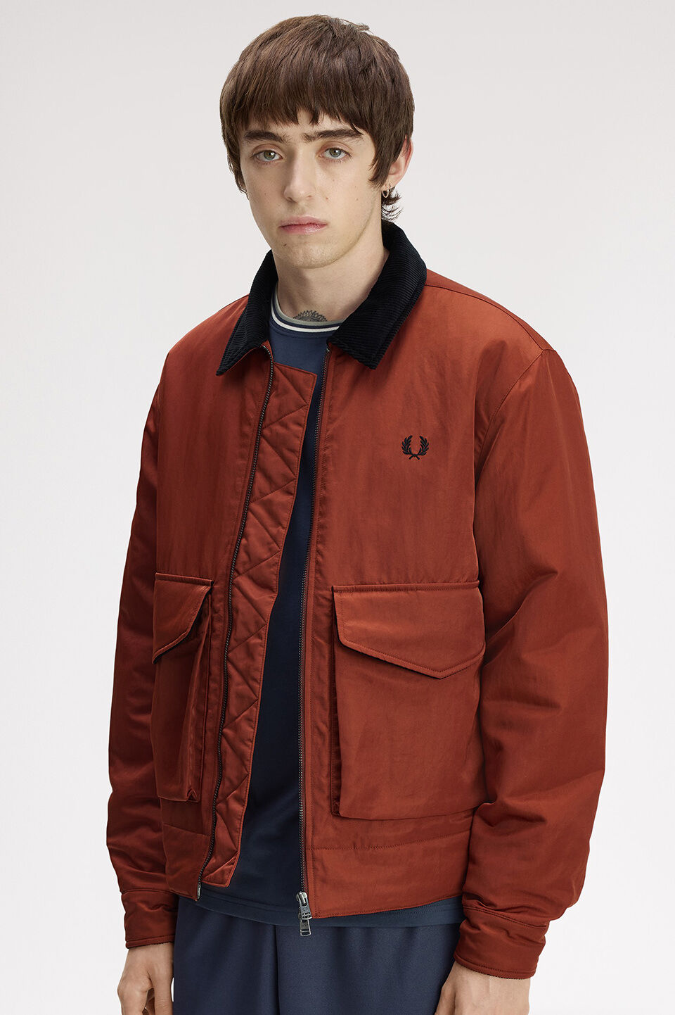 FRED PERRY 「FRED PERRY／NYLON CABAN JACKET／ナイロンカバンジャケット」|ブルゾン・スタジャン|