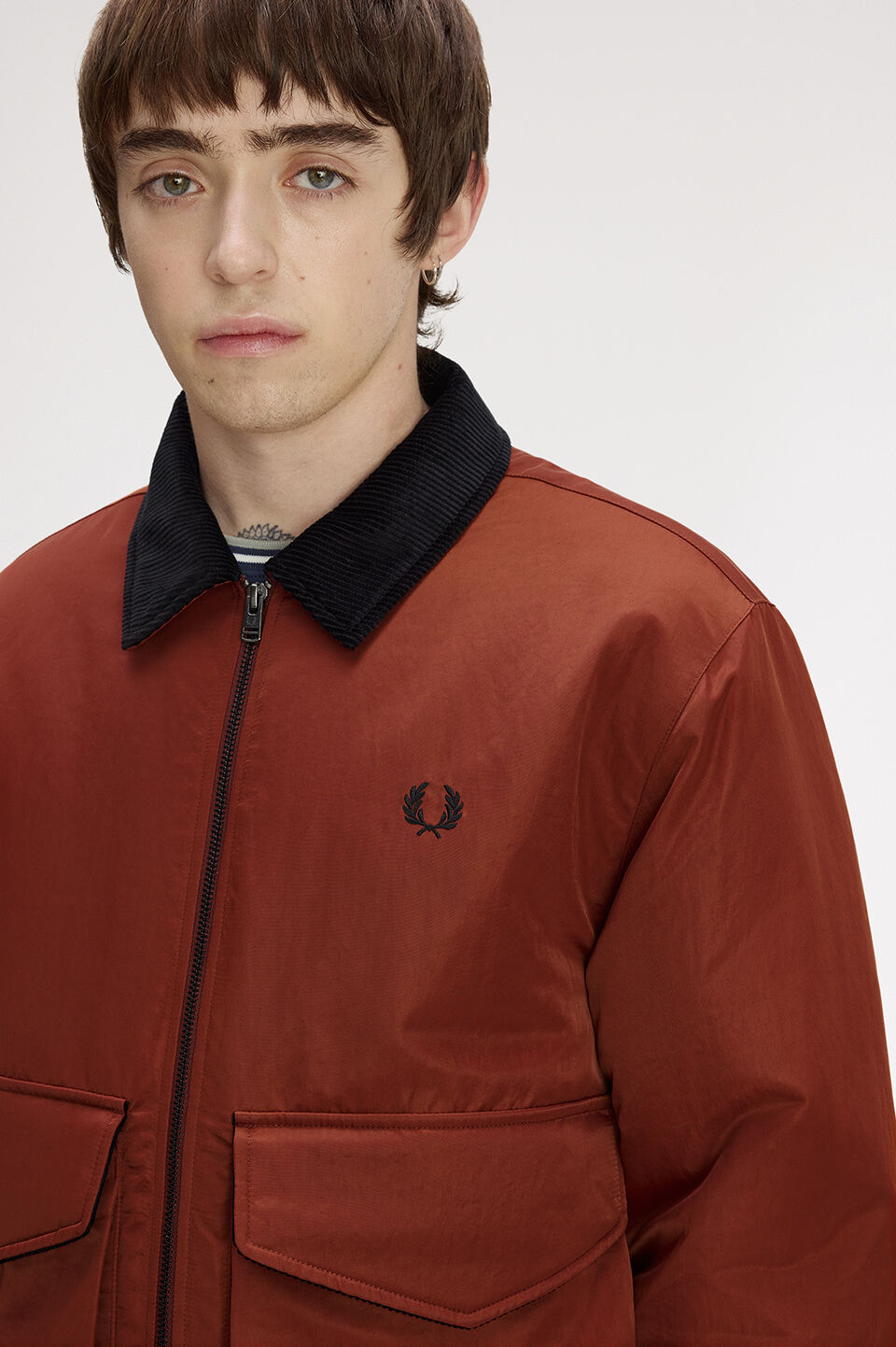 FRED PERRY 「FRED PERRY／NYLON CABAN JACKET／ナイロンカバンジャケット」|ブルゾン・スタジャン|