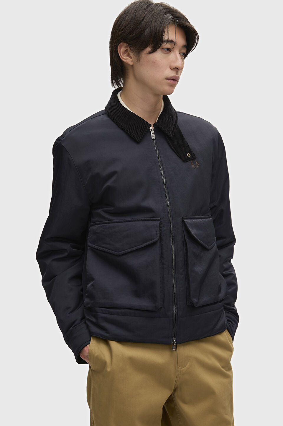 FRED PERRY 「FRED PERRY／NYLON CABAN JACKET／ナイロンカバンジャケット」|ブルゾン・スタジャン|