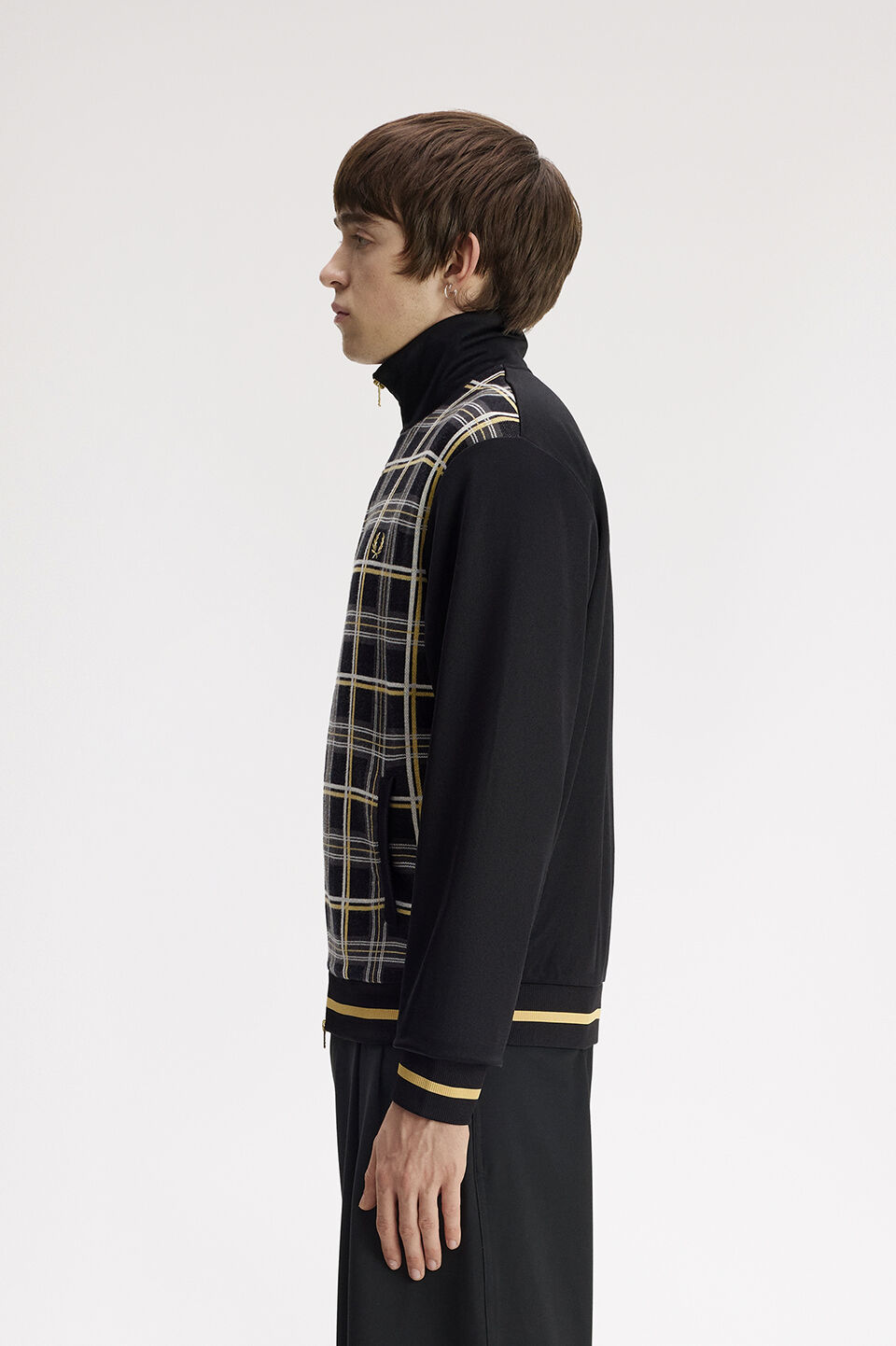 FRED PERRY 「FRED PERRY／Tartan Knitted Front Track Jacket／タータントラックジャケット」|スウェット・ジャージ|