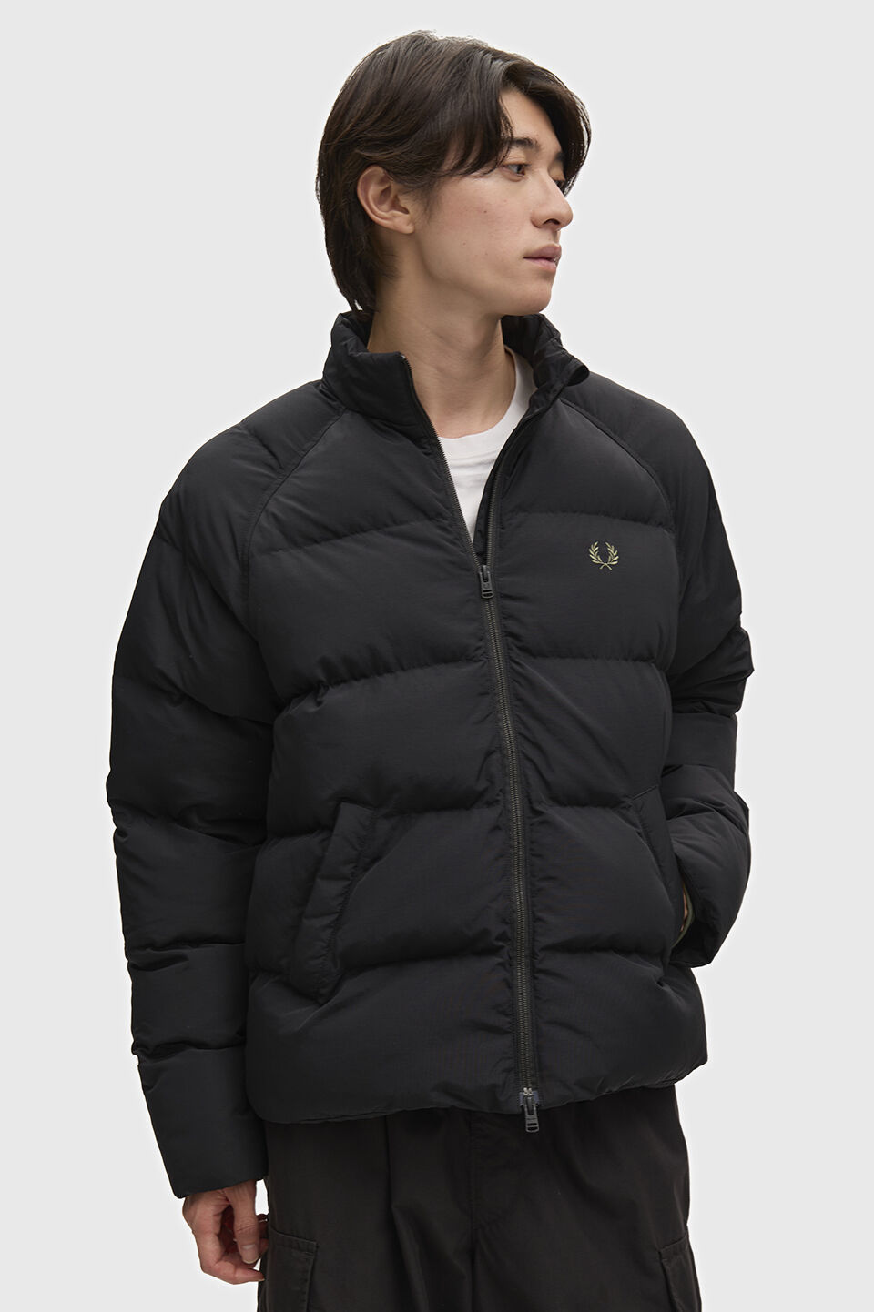 FRED PERRY 「FRED PERRY／Raglan Sleeve Padded Jacket／ワンポイントロゴ ラグランスリーブ中綿ジャケット」|その他|