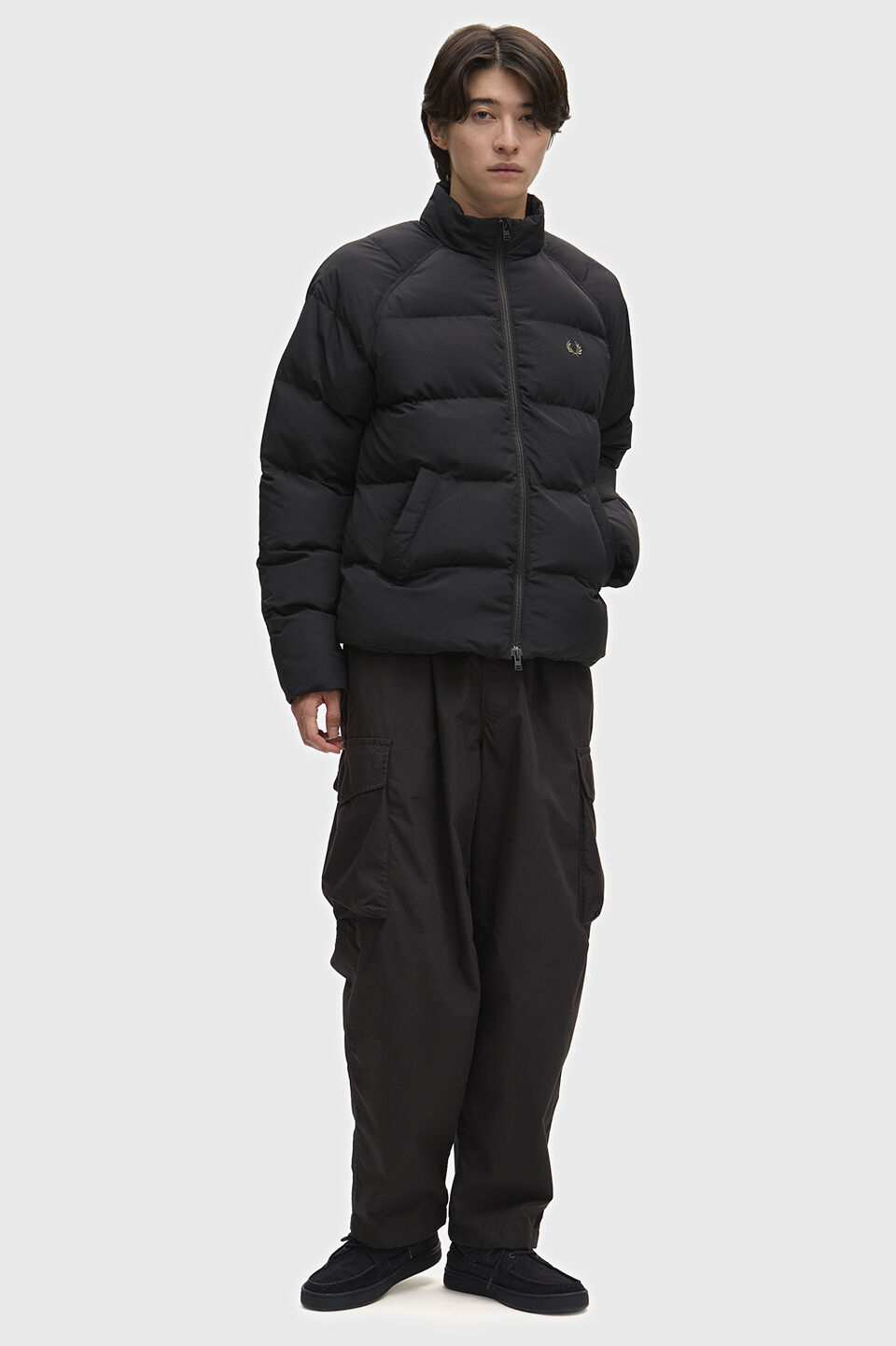 FRED PERRY 「FRED PERRY／Raglan Sleeve Padded Jacket／ワンポイントロゴ ラグランスリーブ中綿ジャケット」|その他|
