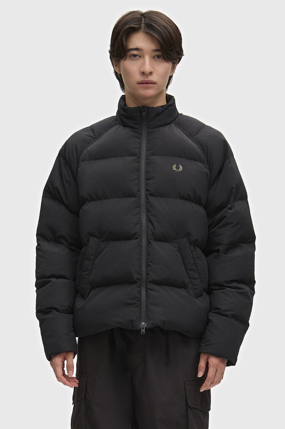 FRED PERRY 「FRED PERRY／Raglan Sleeve Padded Jacket／ワンポイントロゴ ラグランスリーブ中綿ジャケット」|その他|