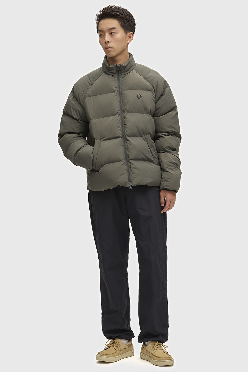 FRED PERRY 「FRED PERRY／Raglan Sleeve Padded Jacket／ワンポイントロゴ ラグランスリーブ中綿ジャケット」|その他|