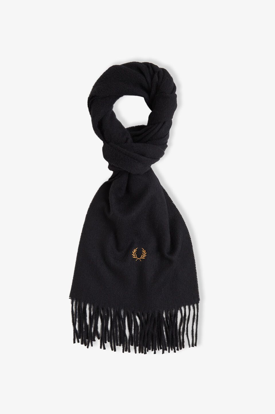 FRED PERRY 「FRED PERRY／Plain Woven Scarf／ワンポイントロゴ ウールマフラー」|マフラー|