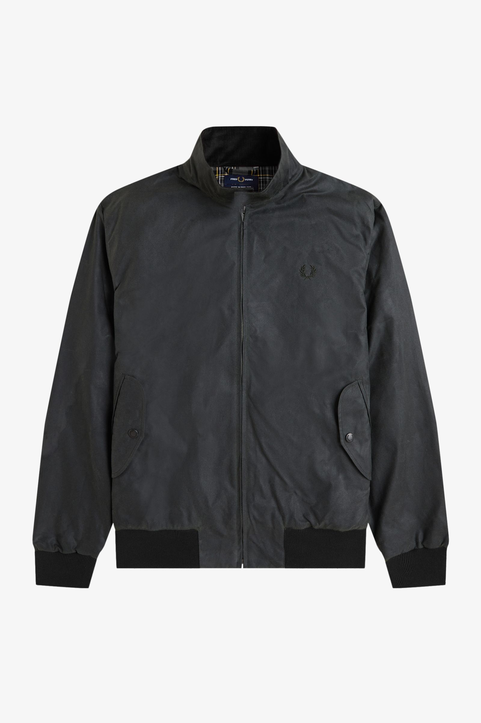 FRED PERRY 「FRED PERRY／Made In England Waxed Harrington Jacket／イギリス製 ワックスハリントンジャケット」|ブルゾン・スタジャン|