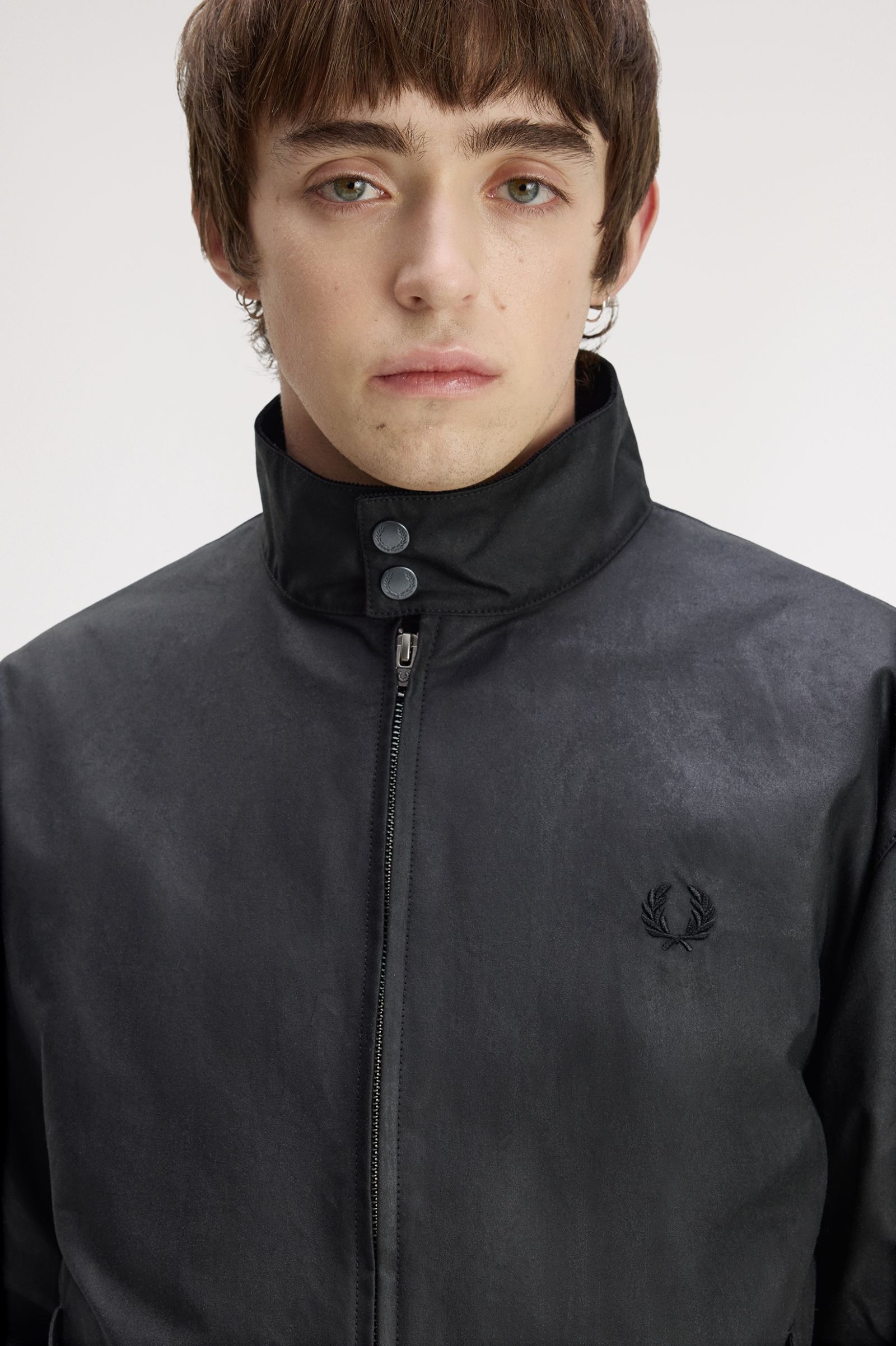 FRED PERRY 「FRED PERRY／Made In England Waxed Harrington Jacket／イギリス製 ワックスハリントンジャケット」|ブルゾン・スタジャン|