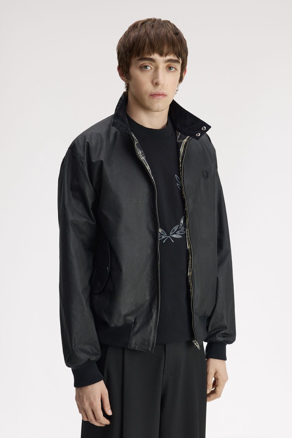 FRED PERRY 「FRED PERRY／Made In England Waxed Harrington Jacket／イギリス製 ワックスハリントンジャケット」|ブルゾン・スタジャン|