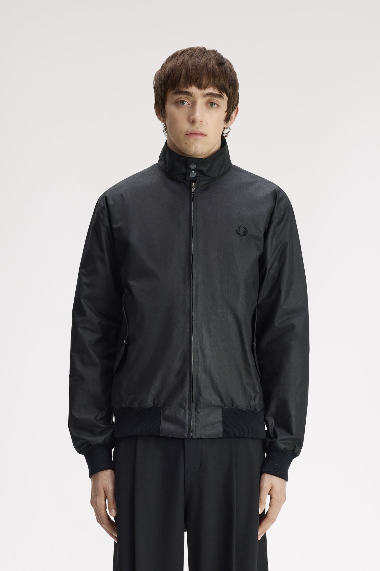 FRED PERRY 「FRED PERRY／Made In England Waxed Harrington Jacket／イギリス製 ワックスハリントンジャケット」|ブルゾン・スタジャン|