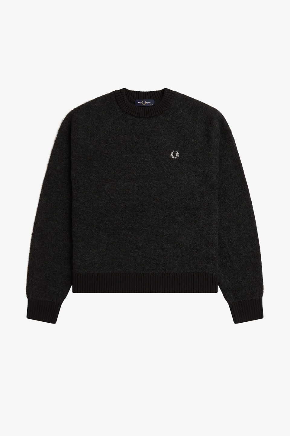 FRED PERRY 「FRED PERRY／Brushed Crew Neck Jumper／ワンポイント刺繍ロゴ クルーネックニット」|ニット・セーター|