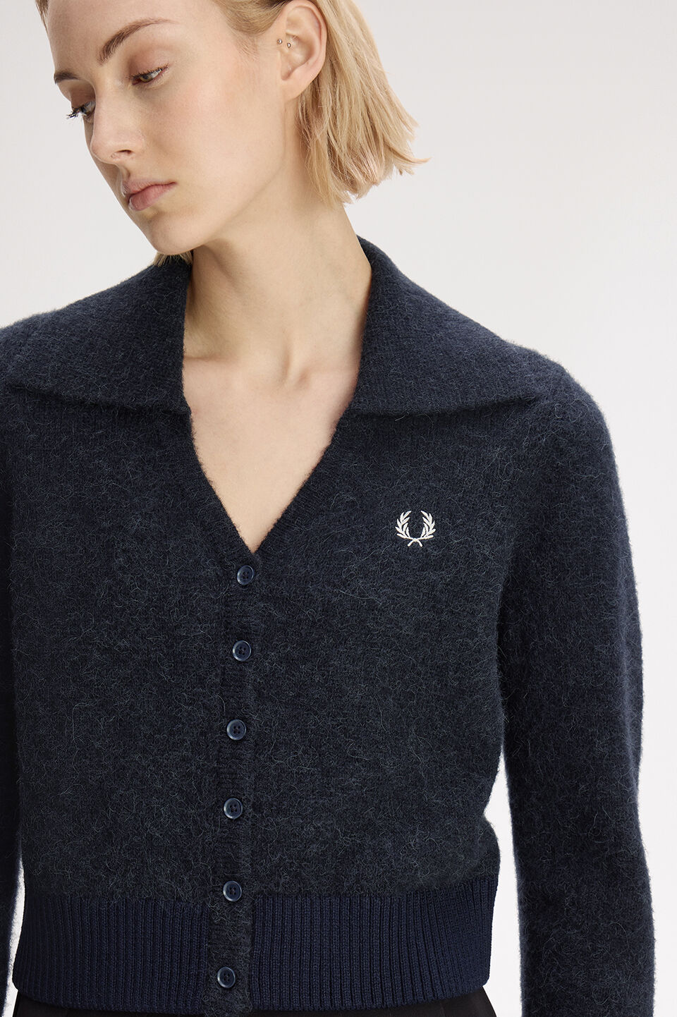 FRED PERRY 「FRED PERRY／Brushed Cardigan／オープンカラーカーディガン」|ポロシャツ|