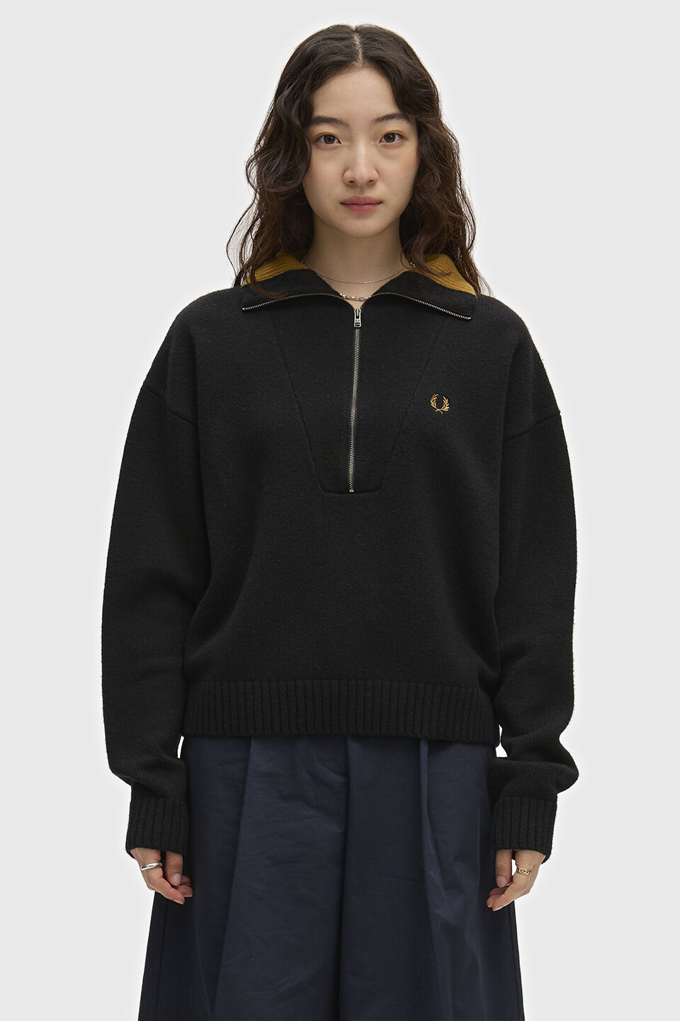 FRED PERRY 「FRED PERRY／Half Zip Jumper／ハーフジップニット」|ニット・セーター|