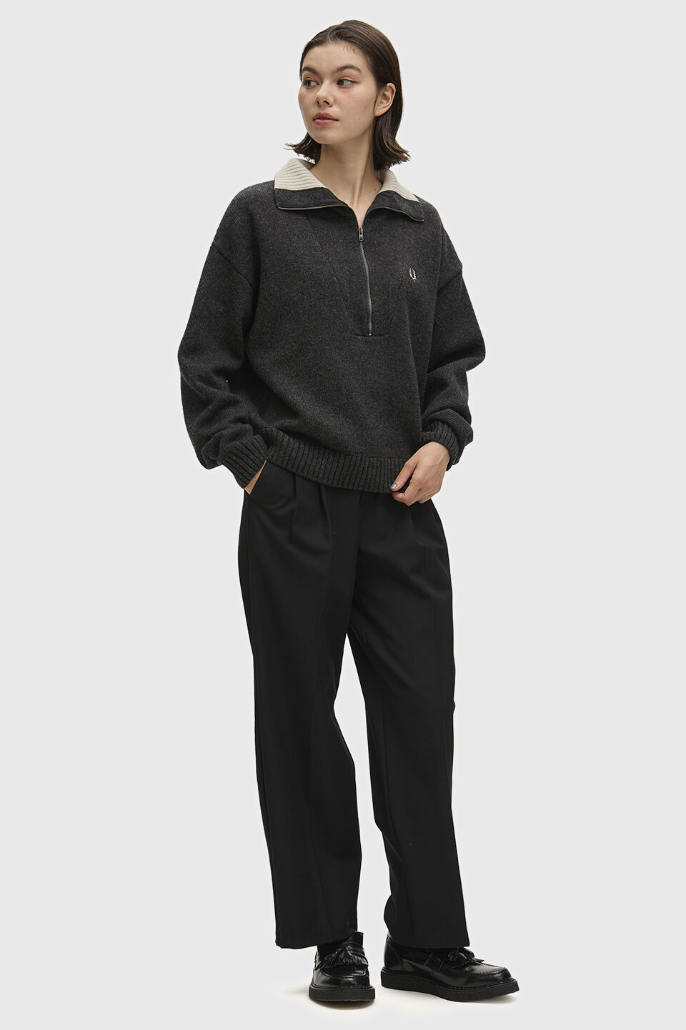 FRED PERRY 「FRED PERRY／Half Zip Jumper／ハーフジップニット」|ニット・セーター|
