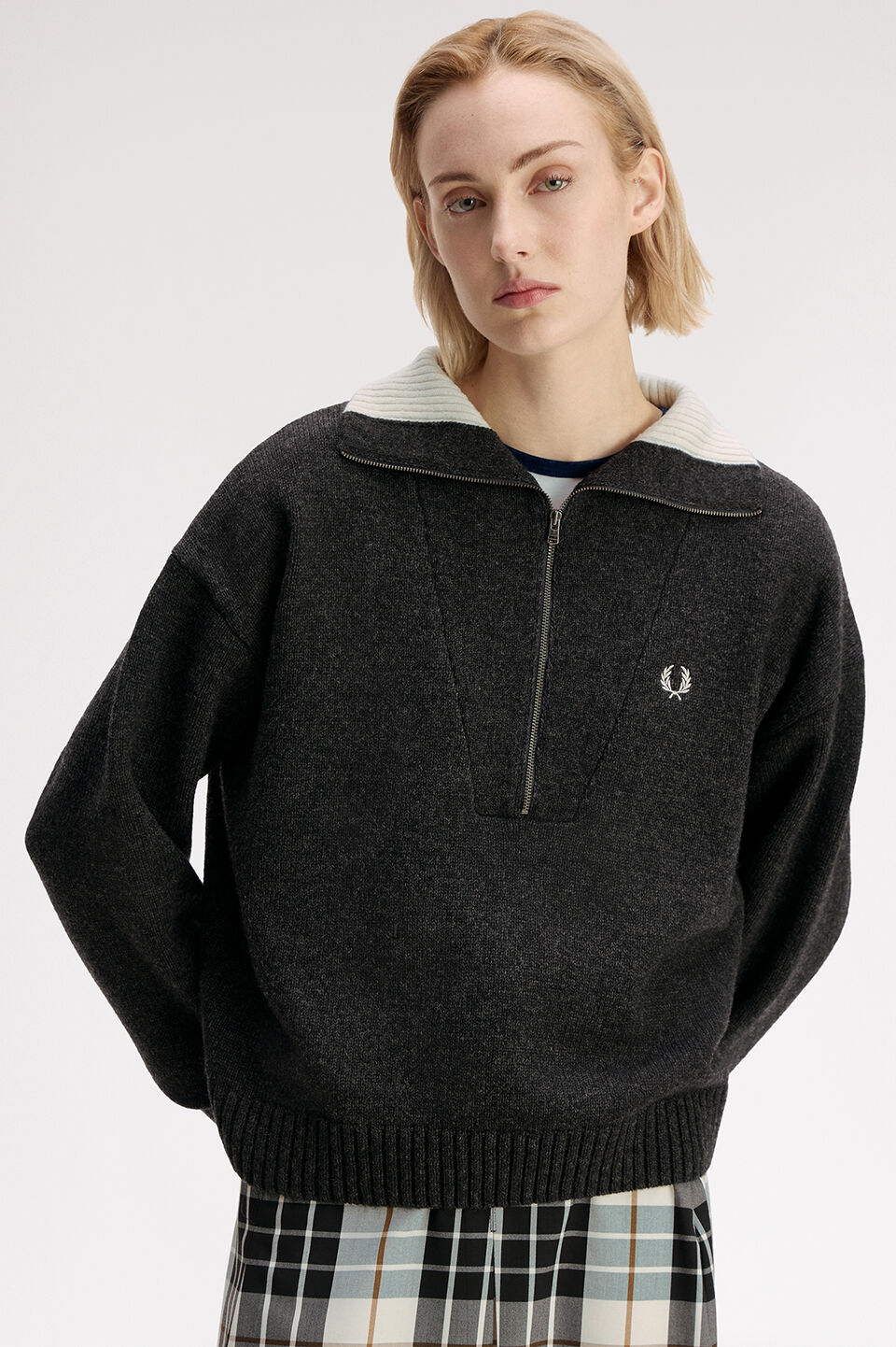 FRED PERRY 「FRED PERRY／Half Zip Jumper／ハーフジップニット」|ニット・セーター|