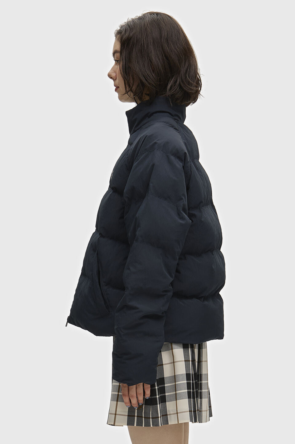 FRED PERRY 「FRED PERRY／Raglan Sleeve Padded Jacket／ワンポイントロゴ ラグランスリーブ 中綿ジャケット」|ブルゾン・スタジャン|