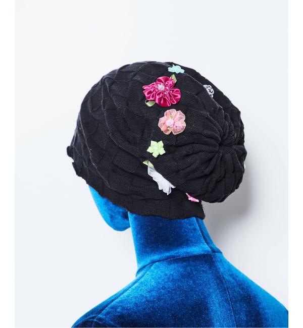  「《予約》YANYAN FLORAL BEANIE YYW26-1731：ニットキャップ」|キャップ・キャスケット|