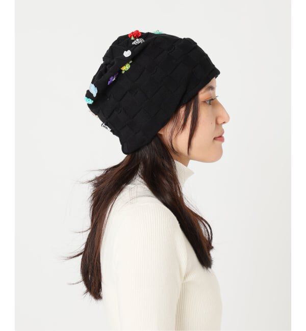 「《予約》YANYAN FLORAL BEANIE YYW26-1731：ニットキャップ」|キャップ・キャスケット|