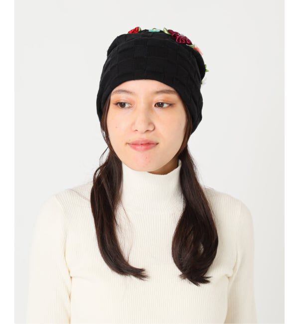  「《予約》YANYAN FLORAL BEANIE YYW26-1731：ニットキャップ」|キャップ・キャスケット|