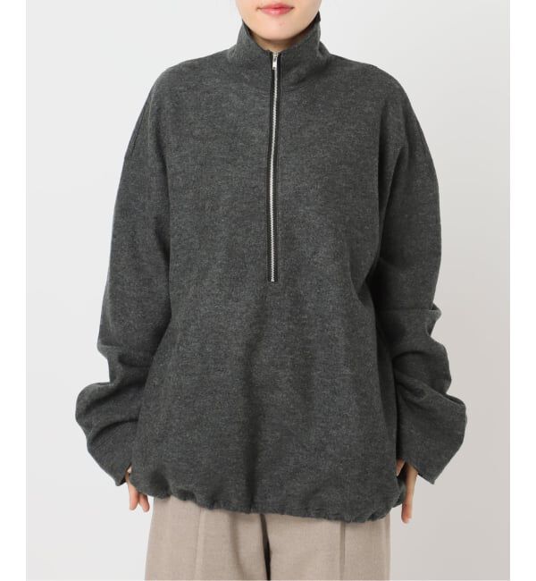  「《追加予約4》FELTED WOOL HALF ZIP TOP：カットソー」|Tシャツ・カットソー|