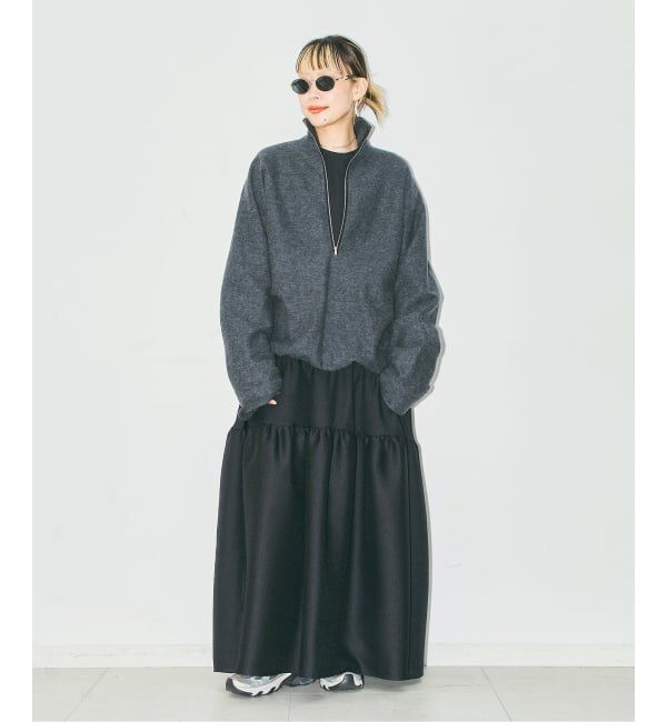  「《追加予約4》FELTED WOOL HALF ZIP TOP：カットソー」|Tシャツ・カットソー|