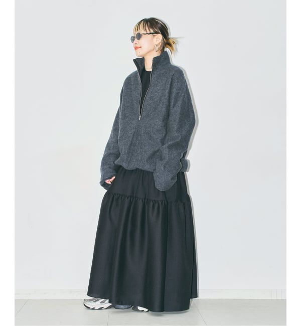 「《追加予約4》FELTED WOOL HALF ZIP TOP：カットソー」|Tシャツ・カットソー|