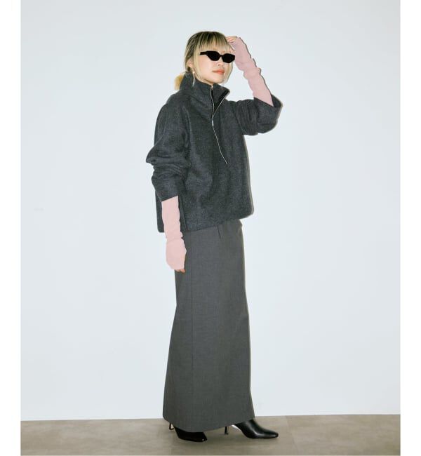  「《追加予約4》FELTED WOOL HALF ZIP TOP：カットソー」|Tシャツ・カットソー|