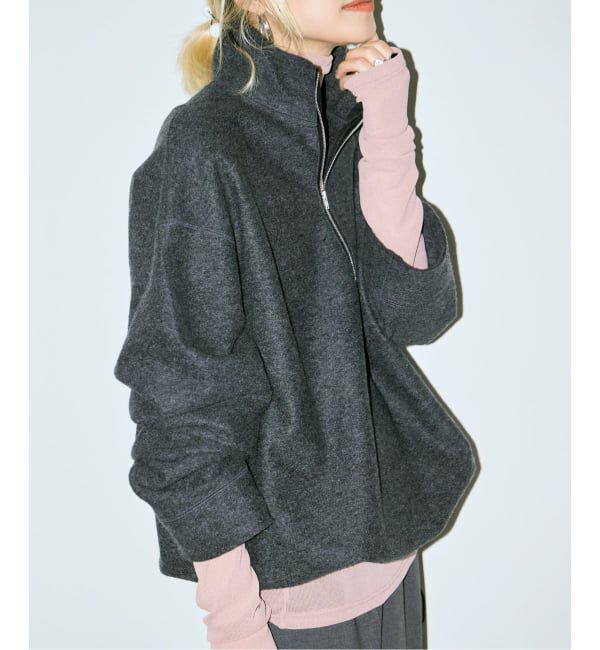  「《追加予約4》FELTED WOOL HALF ZIP TOP：カットソー」|Tシャツ・カットソー|