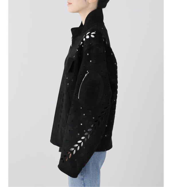  「MASU IVY HOLE LEATHER FLIGHT JACKET M26H9BL005：ジャケット」|ライダースジャケット|