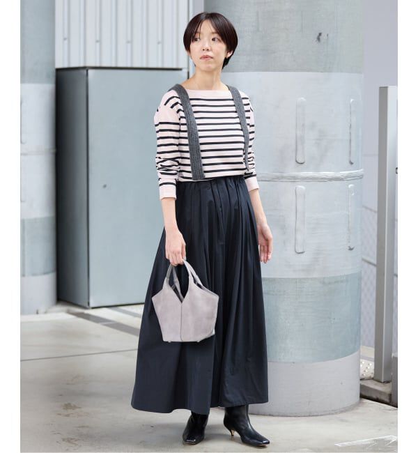 IENA「《WEB限定/追加》SEATTLEボーダーボートネックプルオーバー」|ニット・セーター|